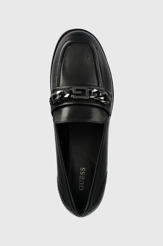 Guess scarpe in pelle FL7VIC LEA14 nero FL7VIC.LEA14.BLACK