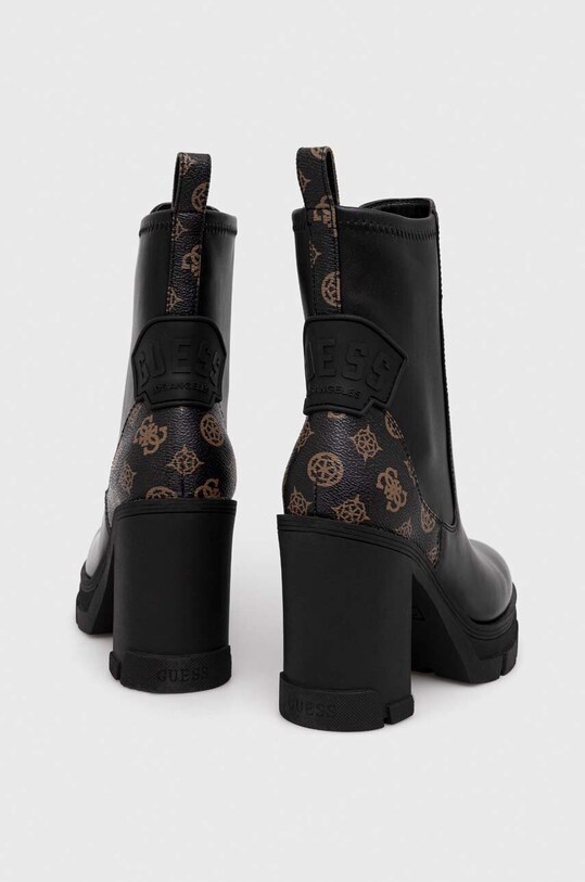 Încălțăminte Guess botine XENO FL7XNO.FAL10.BLKBR negru