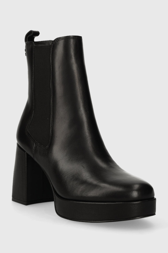 Шкіряні черевики Guess WILEY FL7WLY.LEA10.BLACK чорний AW23