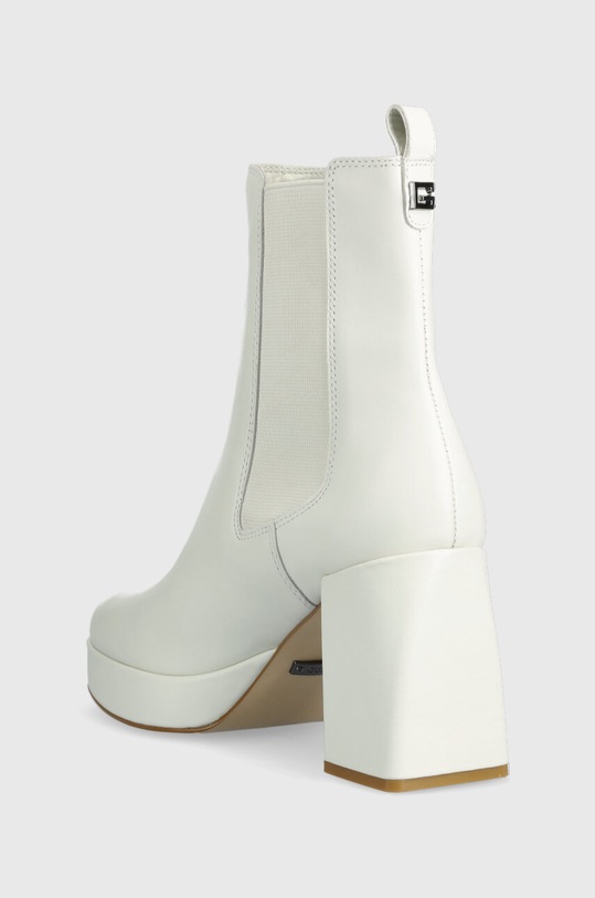 Обувки Кожени боти челси Guess WILEY FL7WLY.LEA10.WHITE бял