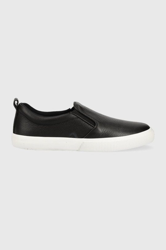 Lauren Ralph Lauren bőr tornacipő Haddley slip on fekete 802912347001.001