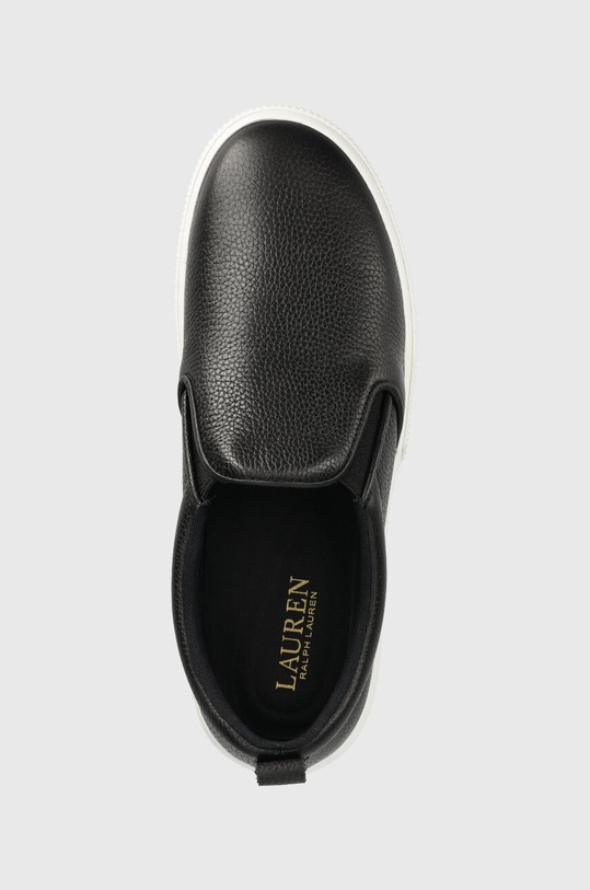 Lauren Ralph Lauren bőr tornacipő Haddley fekete 802912347001.001