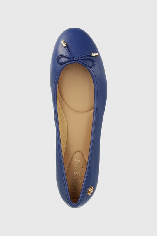 Usnjene balerinke Lauren Ralph Lauren Jayna mornarsko modra 802824650018.400