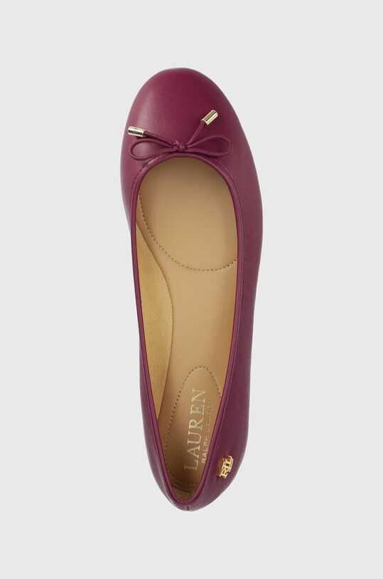 Usnjene balerinke Lauren Ralph Lauren Jayna vijolična 802824650019.500