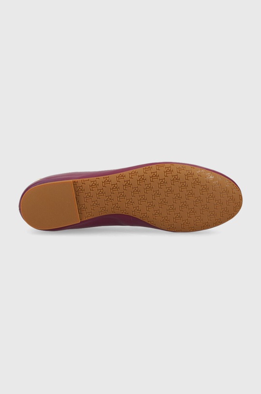 Lauren Ralph Lauren baleriny skórzane Jayna 802824650019.500 fioletowy