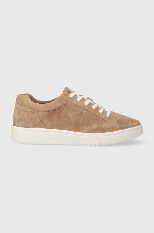 Lauren Ralph Lauren sneakersy zamszowe Hailey płaska beżowy 802916356002.260