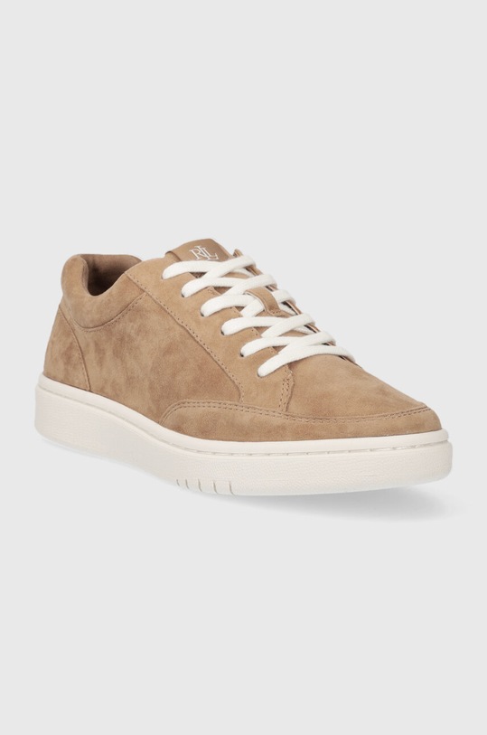 Lauren Ralph Lauren sneakersy zamszowe Hailey 802916356002.260 beżowy AW23
