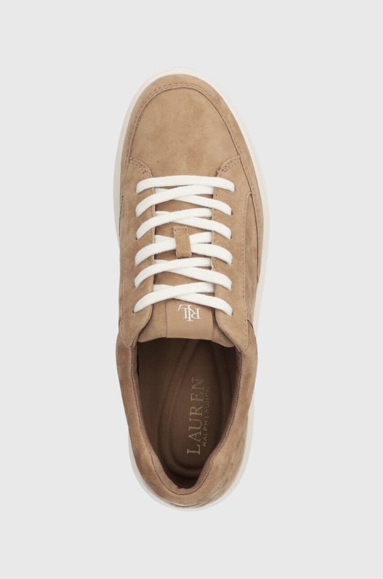 Lauren Ralph Lauren sneakersy zamszowe Hailey beżowy 802916356002.260