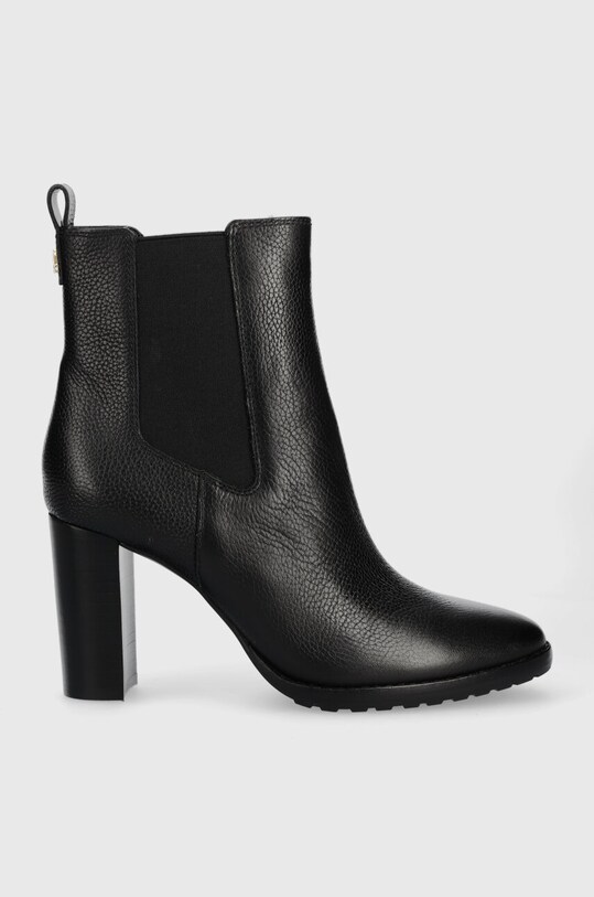 Kožené topánky chelsea Lauren Ralph Lauren Mylah textilný čierna 802912285001.001