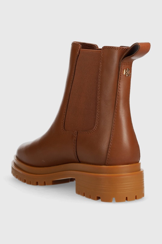 Obuwie Lauren Ralph Lauren sztyblety skórzane Corinne 802862731002.270 brązowy