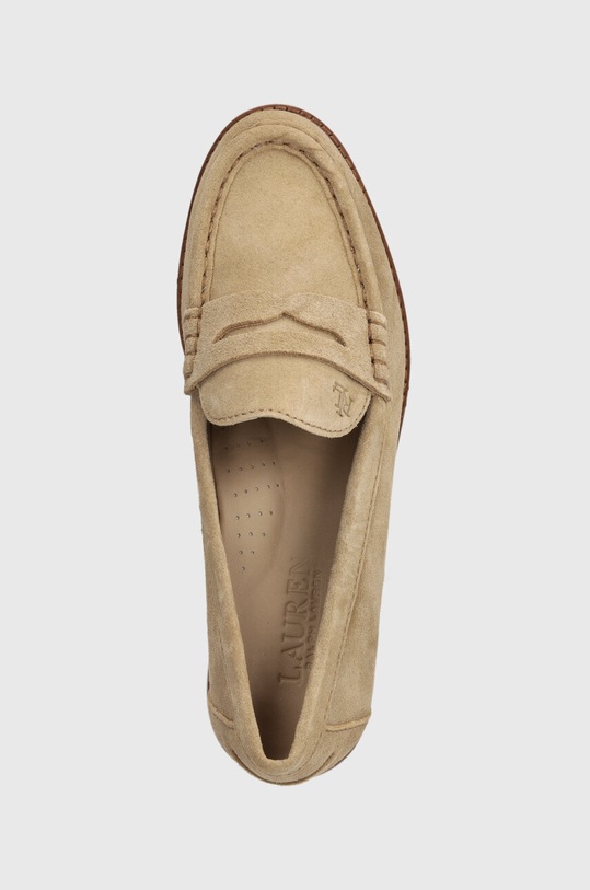 Lauren Ralph Lauren mokasyny zamszowe Wren beżowy 802912324001.260