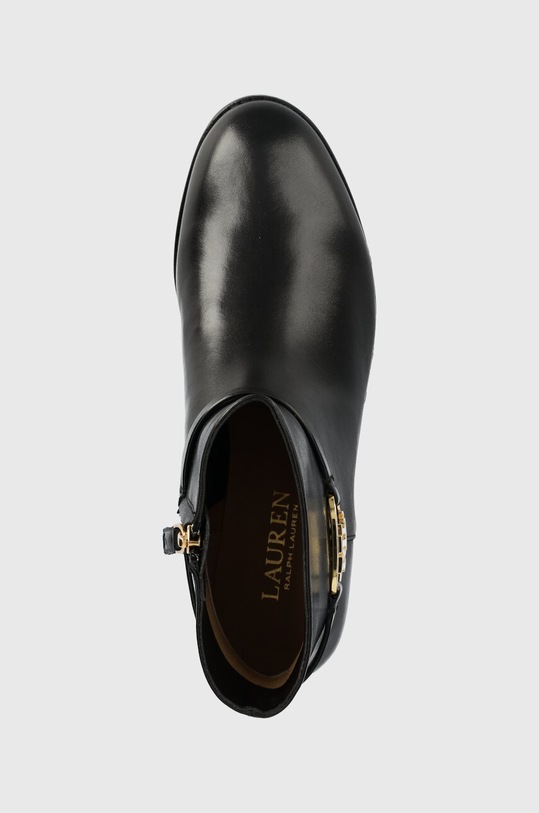 Kožené členkové topánky Lauren Ralph Lauren Briela čierna 802912273001.001