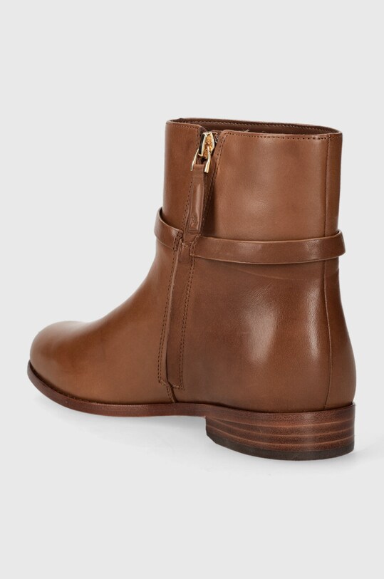 Obuwie Lauren Ralph Lauren botki skórzane Briela 802912273002.270 brązowy