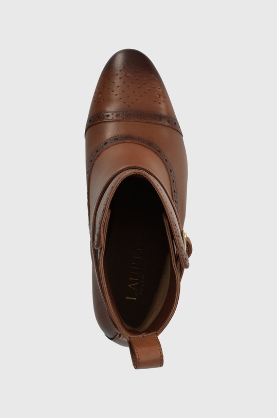 Lauren Ralph Lauren botki skórzane Mckinsey brązowy 802908331002.270