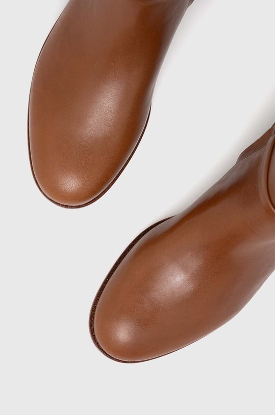 Кожаные сапоги Lauren Ralph Lauren Bridgette коричневый 802908350001.270