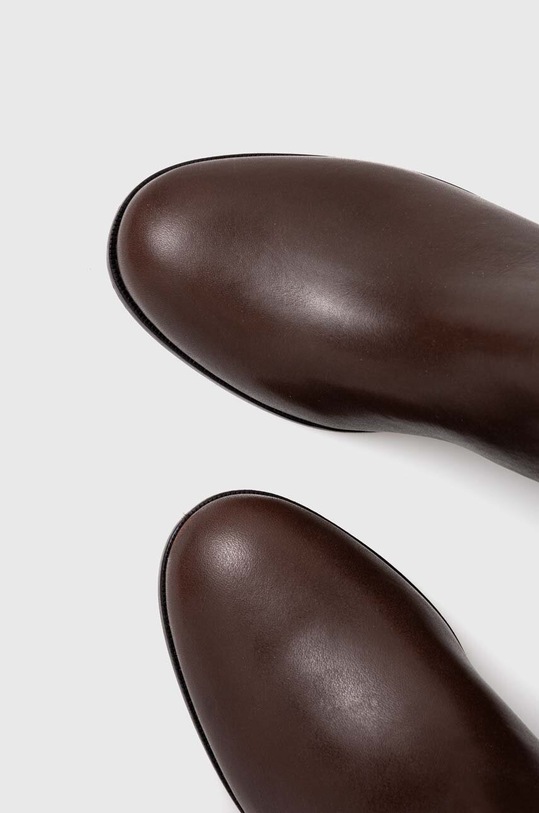 Lauren Ralph Lauren kozaki skórzane Bridgette brązowy 802908350003.200