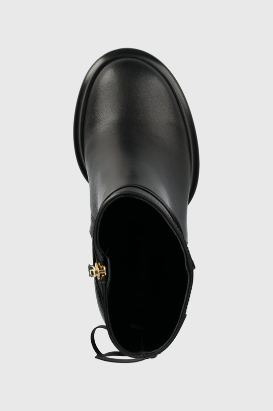 Kožené členkové topánky Patrizia Pepe čierna 8Y0042.L078.K103