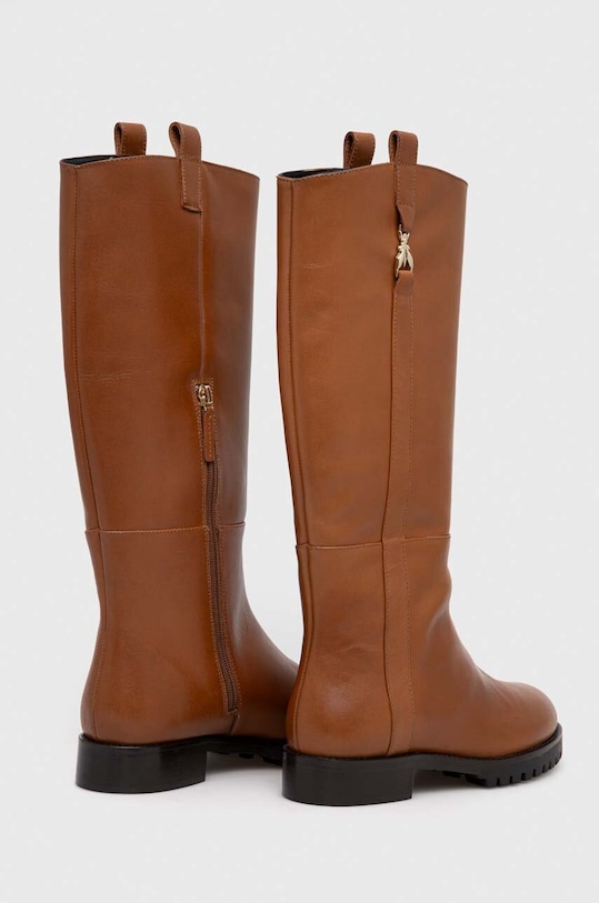 Boty Kožené kozačky Patrizia Pepe 8Y0052.L078.B757 hnědá