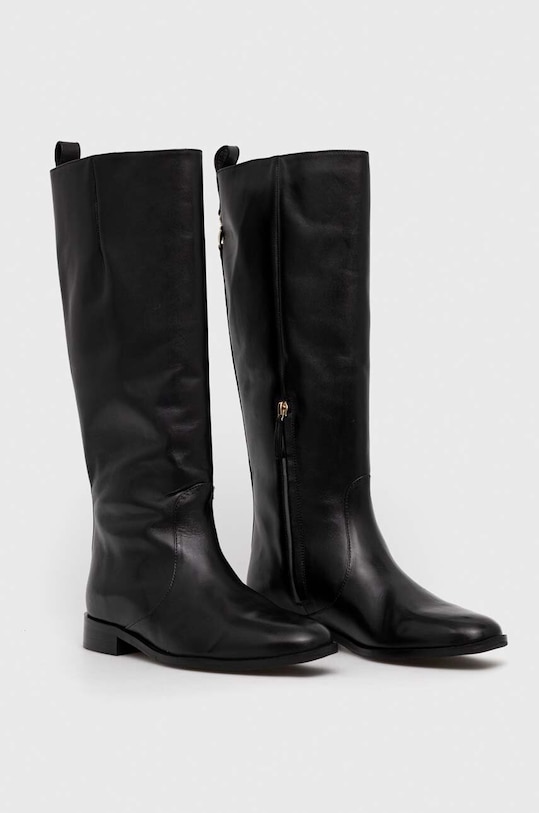 Patrizia Pepe bőr csizma 8Y0053.L078.K103 fekete AW23