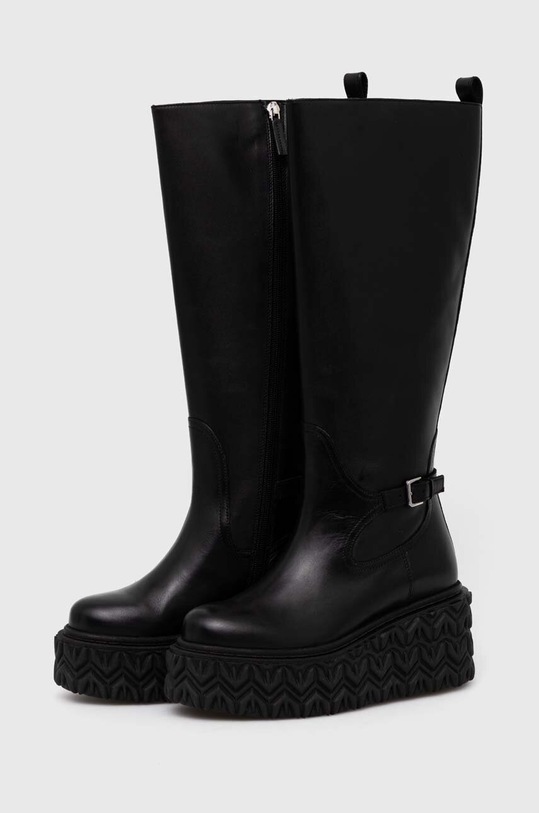 Patrizia Pepe kozaki skórzane 8Y0057.L078.K103 czarny AW23