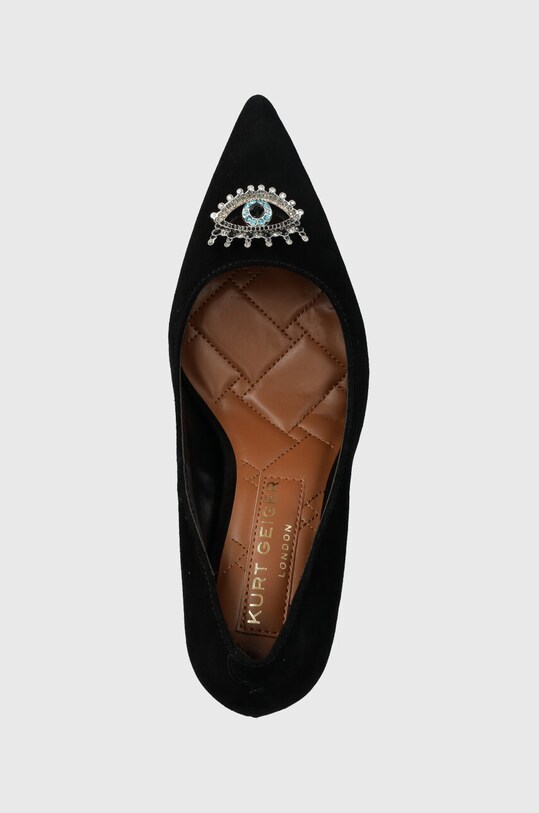 Замшевые туфли Kurt Geiger London Belgravia Eye чёрный 9990900209.BLACK
