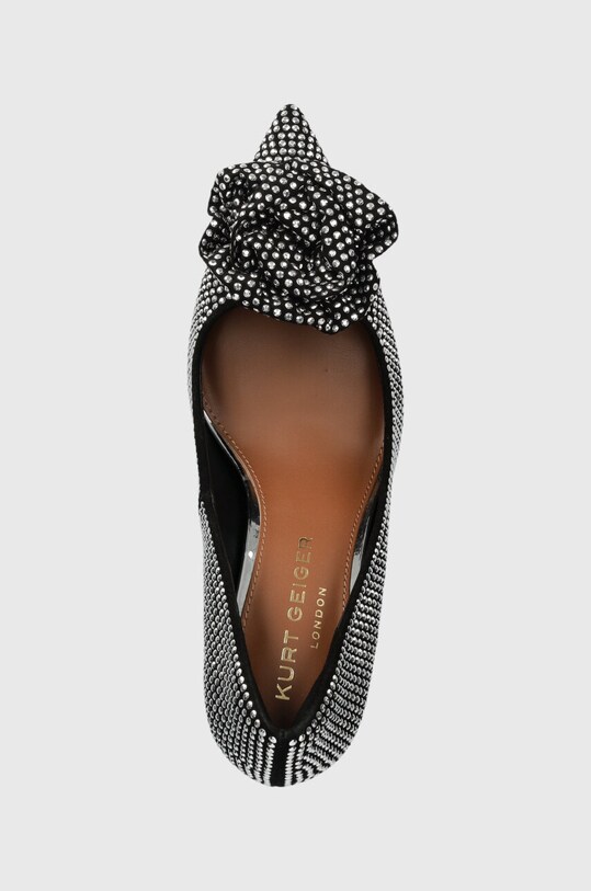 Visoke pete iz semiša Kurt Geiger London Belgravia Bloom srebrna 9990767209.SILVER