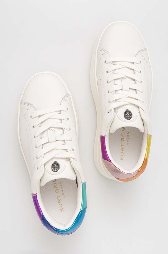 Kožené tenisky Kurt Geiger London Laney Pumped bílá 9991919109.WHITE