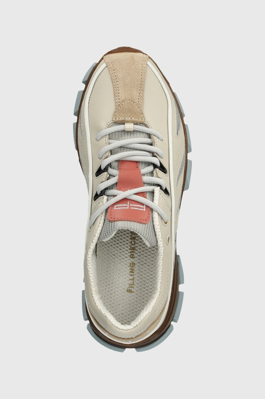 Filling Pieces sneakersy skórzane Pace Radar beżowy 56098761797.D