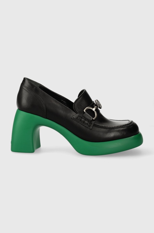 Karl Lagerfeld bőr flip-flop ASTRAGON magas fekete KL33830.00F