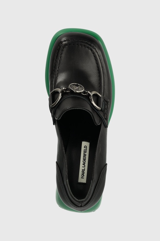 Karl Lagerfeld bőr flip-flop ASTRAGON fekete KL33830.00F