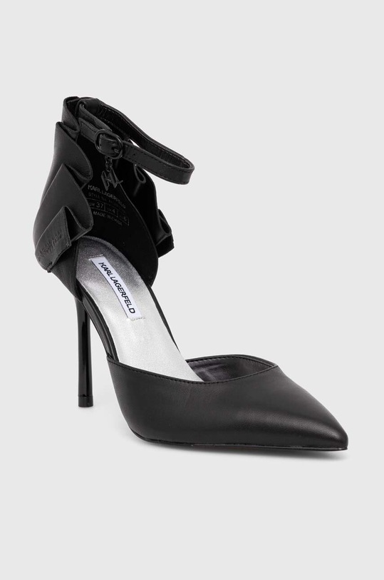 Karl Lagerfeld bőr tűsarkú SARABANDE KL30923.100 fekete AW23