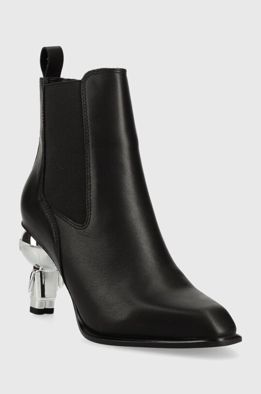 Kožené topánky chelsea Karl Lagerfeld IKON HEEL KL39060.000 čierna AW23