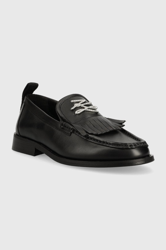 Kožené mokasíny Karl Lagerfeld MOKASSINO II KL41430.000 černá AW23