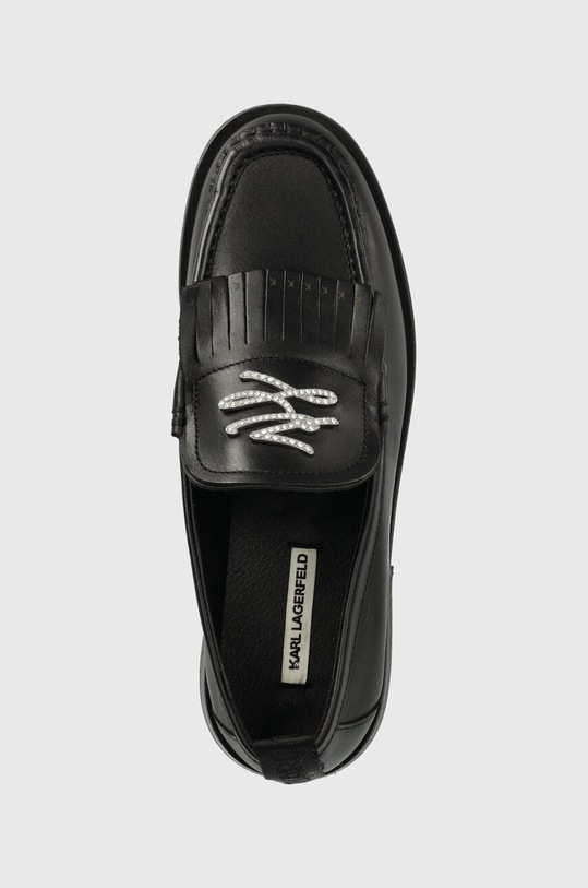 Kožené mokasíny Karl Lagerfeld MOKASSINO II čierna KL41430.000