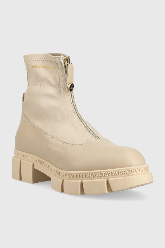 Karl Lagerfeld cizme de piele ARIA KL43260.0H1 bej AW23