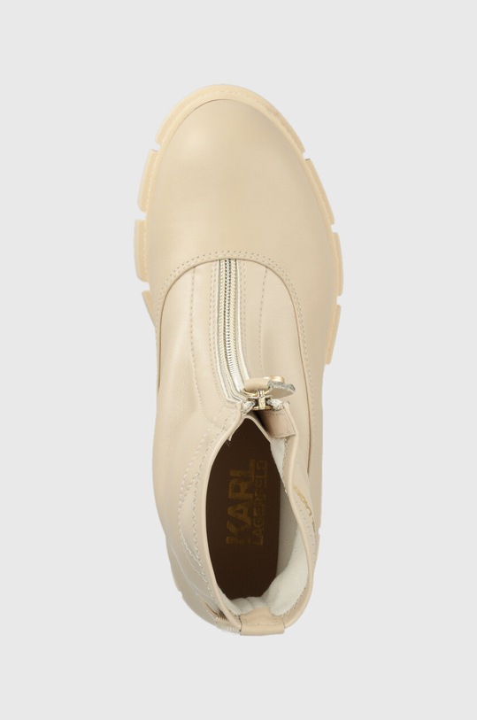 Karl Lagerfeld cizme de piele ARIA bej KL43260.0H1