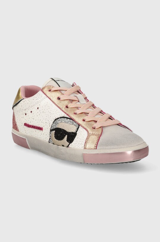 Karl Lagerfeld sneakersy skórzane SKOOL KL60136G.11P multicolor AW23