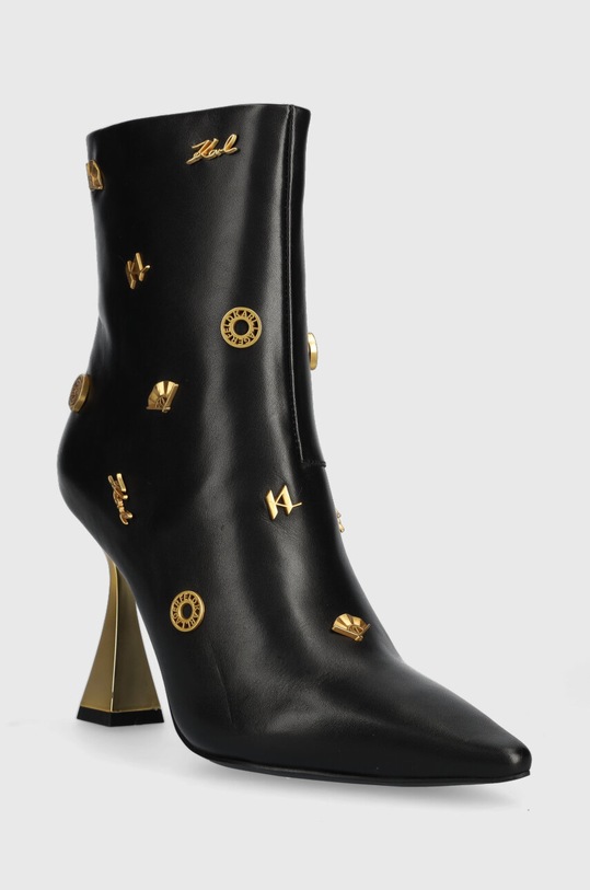 Δερμάτινες μπότες Karl Lagerfeld DEBUT KL32059F.00G μαύρο AW23