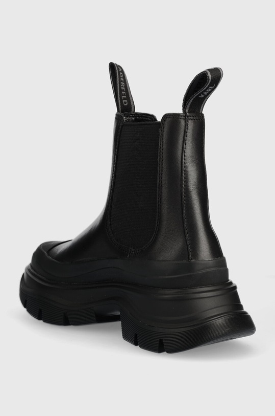 Încălțăminte Karl Lagerfeld ghete chelsea de piele LUNA KL42944F.00X negru
