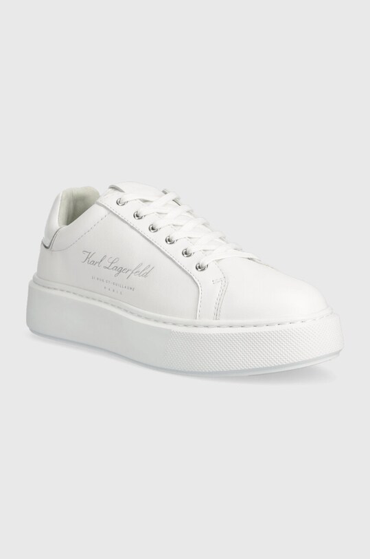 Karl Lagerfeld sneakersy skórzane MAXI KUP KL62223F.011 biały AW23