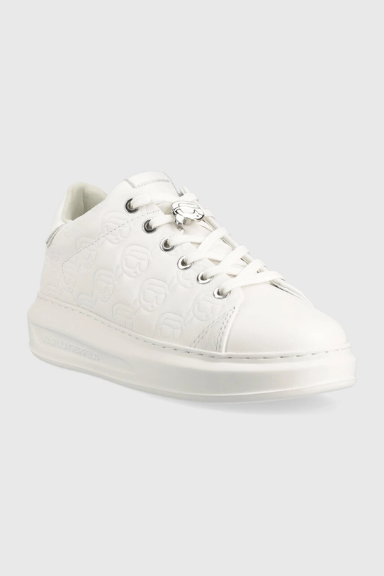 Karl Lagerfeld sneakers din piele KAPRI KC KL62523F.01W alb AW23