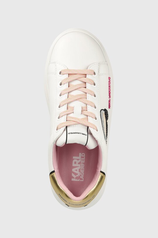 Karl Lagerfeld sneakersy skórzane KAPRI KC biały KL62570N.01P