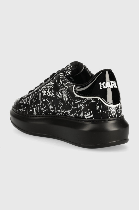 Obuv Kožené tenisky Karl Lagerfeld KAPRI KL62569.000 čierna