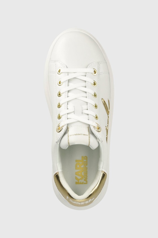 Karl Lagerfeld sneakersy skórzane KAPRI biały KL62510A.01G