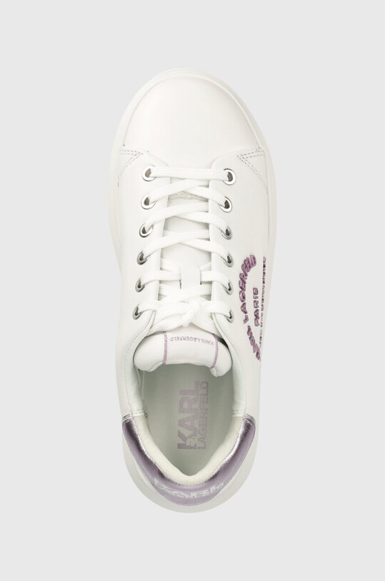 Karl Lagerfeld sneakersy skórzane KAPRI biały KL62539.01P