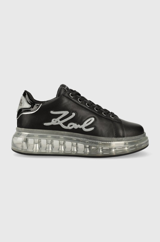 Karl Lagerfeld sneakers in pelle KAPRI KUSHION platform nero KL62610F.00S