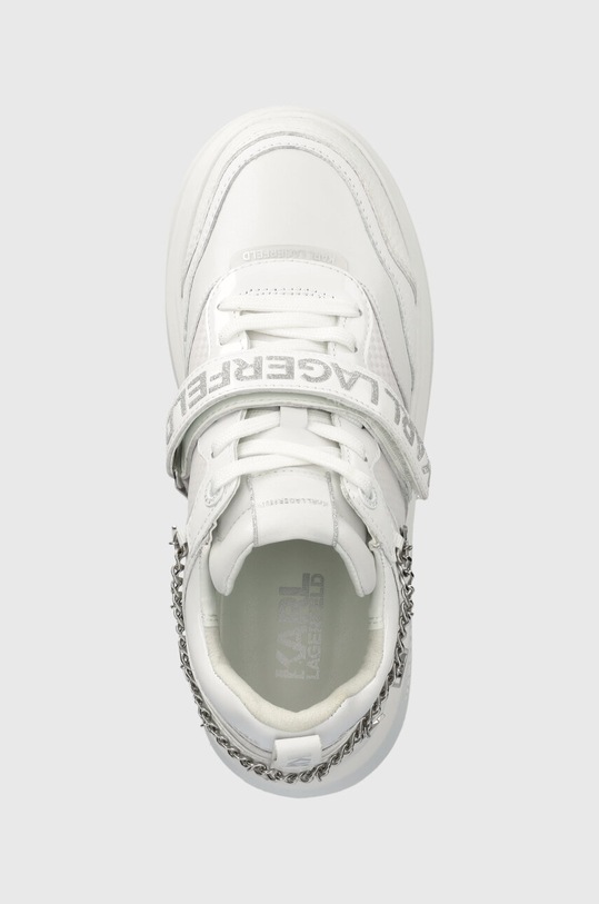 Karl Lagerfeld sneakersy skórzane ANAKAPRI biały KL63540F.01S