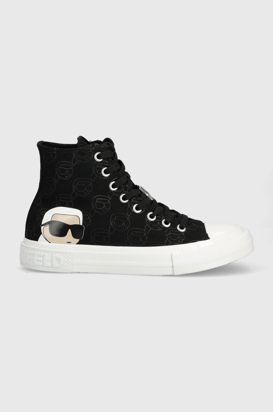Karl Lagerfeld trampki KAMPUS III płaska czarny KL60356F.900