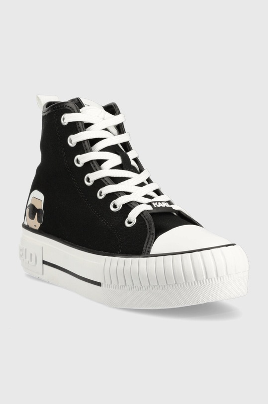 Πάνινα παπούτσια Karl Lagerfeld KAMPUS MAX KL60450N.900 μαύρο AW23