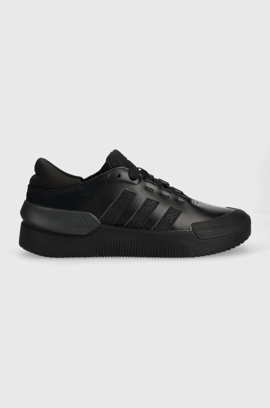 adidas sneakersy COURT imitacja zamszu czarny IF7912